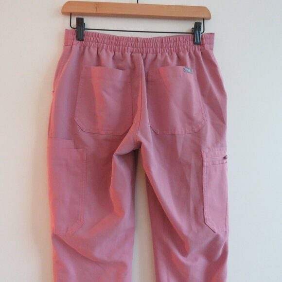 FIGS Yola Skinny Scrub Pants in Light Pink Coral - Size XS Petite - Picture 9 of 13